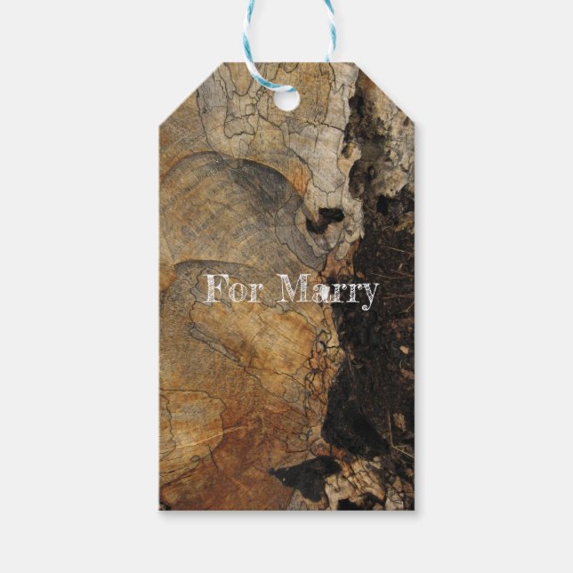 Wood  Custom  Gift Tag (Front)