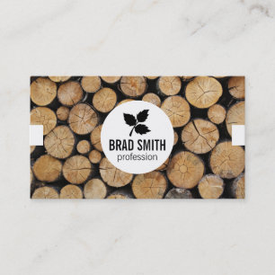 Wood Cut \ Logs \ tabs Business Card