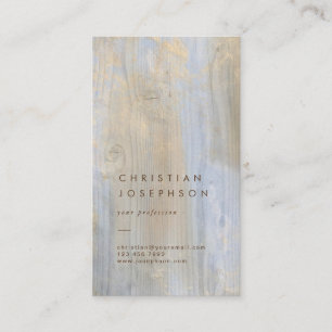 wood design business card