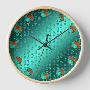 Wood Dog Clock