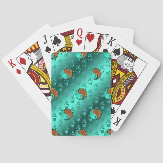 Wood Dog Playing Cards (Back)