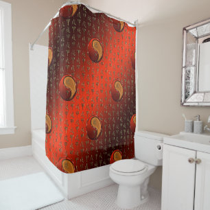 Wood Dog Shower Curtain
