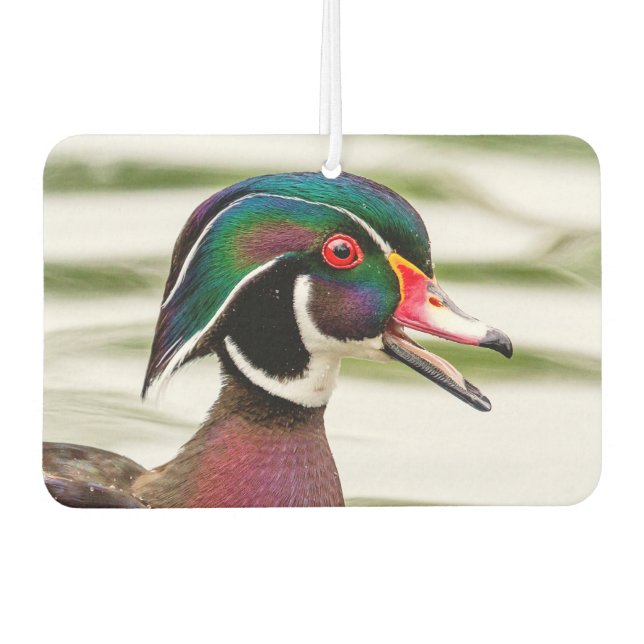 Wood Duck Car Air Freshener (Front)