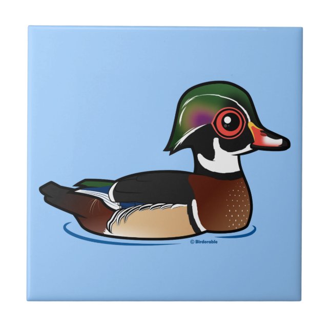 Wood Duck Ceramic Tile (Front)