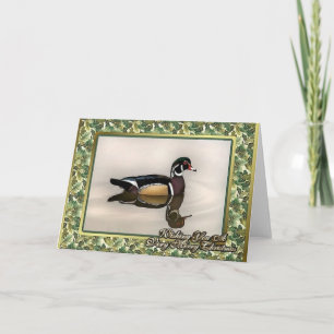 Wood Duck Christmas Card