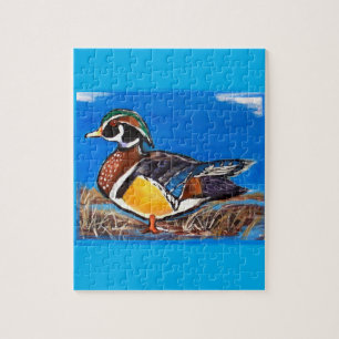 WOOD DUCK JIGSAW PUZZLE