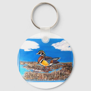 WOOD DUCK KEY RING