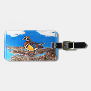 WOOD DUCK LUGGAGE TAG