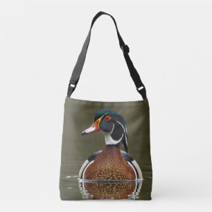 Wood Duck on Water Crossbody Bag