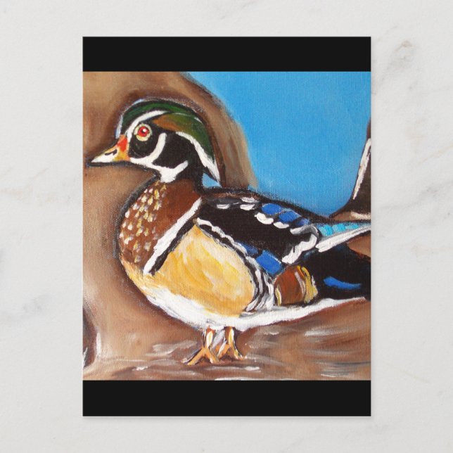 WOOD DUCK POSTCARD (Front)
