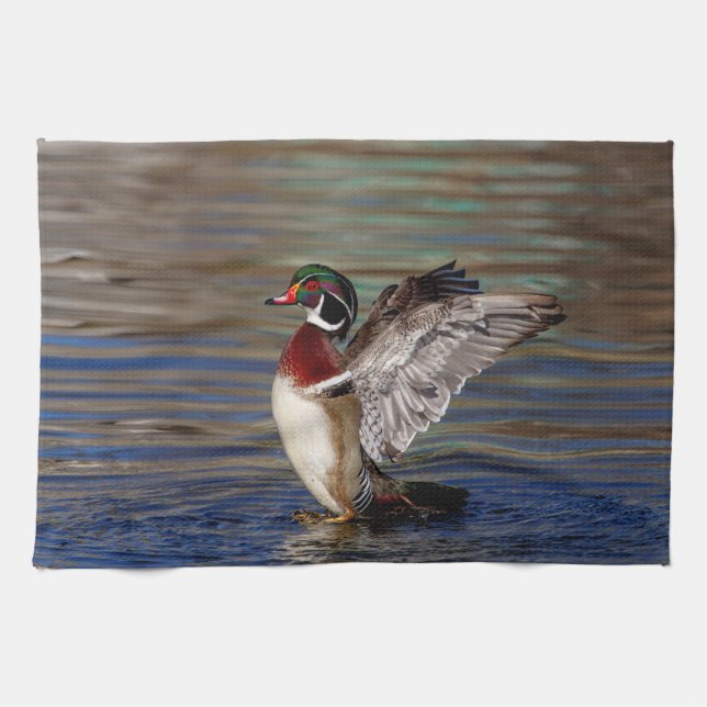 Wood Duck Tea Towel (Horizontal)