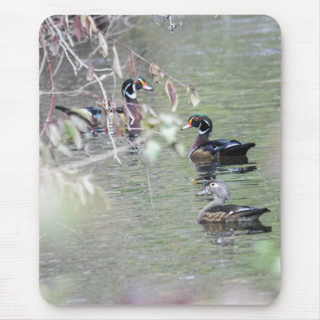 Wood Ducks Mouse Pad (Front)