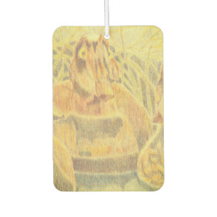 Wood Ducks on Pond  Car Air Freshener