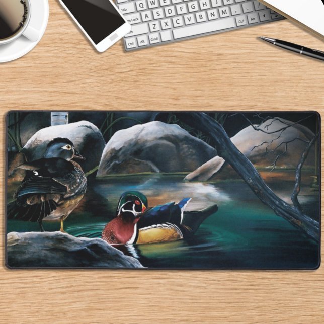 Wood Ducks Pond Desk Mat (Creator Uploaded)