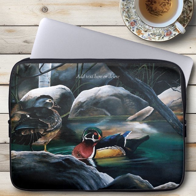 Wood Ducks Pond Laptop Sleeve (Creator Uploaded)