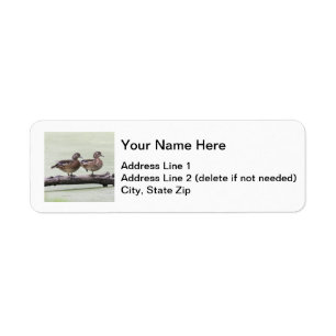 Wood Ducks Return Address Label