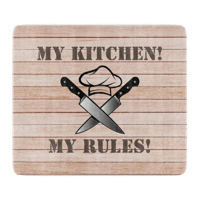 Wood effect Kitchen Cutting Board (Front)