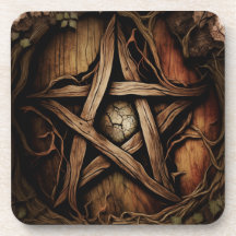 Wood Effect Pentagram