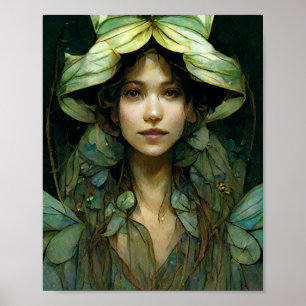 Wood Fae Fairy Fantasy Art Poster