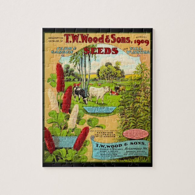 Wood Farm and Garden Seed Catalogue Jigsaw Puzzle (Vertical)