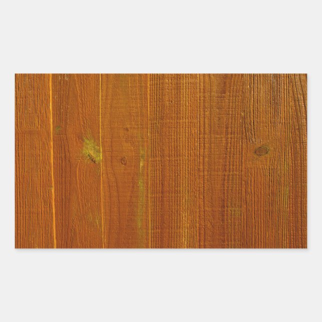 Wood Fence Panel Rectangular Sticker (Front)