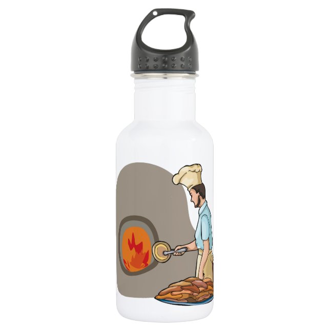 Wood Fired Pizza Oven Chef 532 Ml Water Bottle (Front)