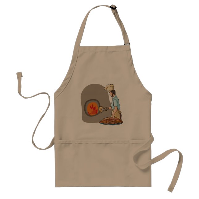 Wood Fired Pizza Oven Chef Standard Apron (Front)