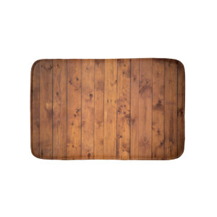 Wood Floor Boards Bath Mat