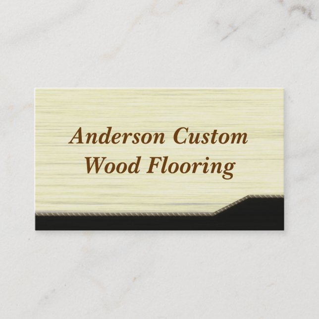 Wood Flooring Business Card (Front)