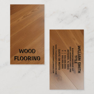 Wood Flooring Business Card