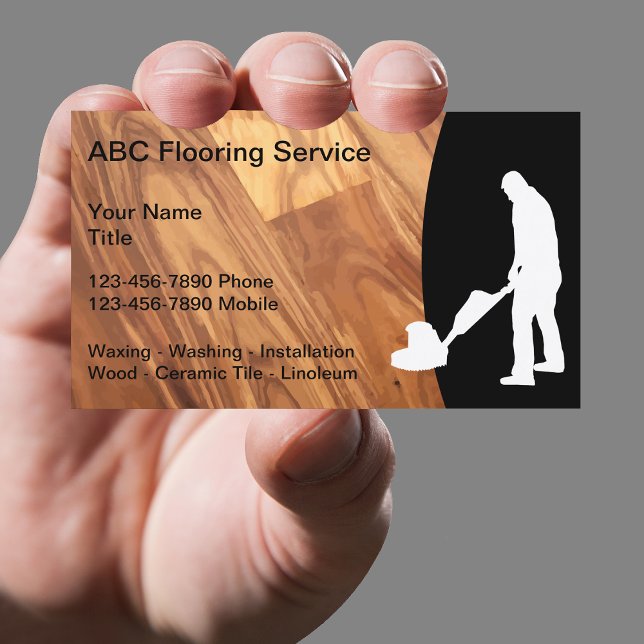 Wood Flooring Theme Business Card (Creator Uploaded)