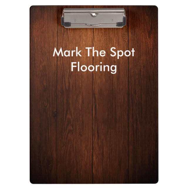 Wood Flooring Theme Clipboard (Front)