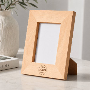 Wood Frame Logo Engraved 4x6 Photo Display