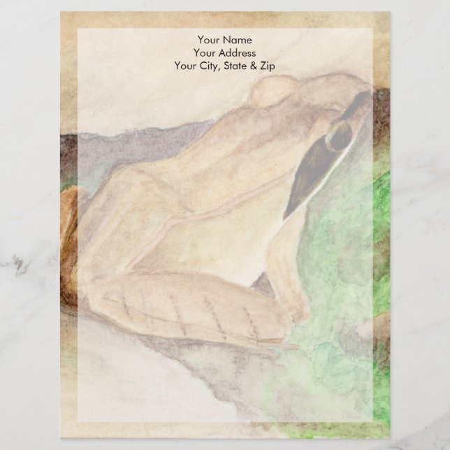 Wood Frog Custom Letterhead (Front)