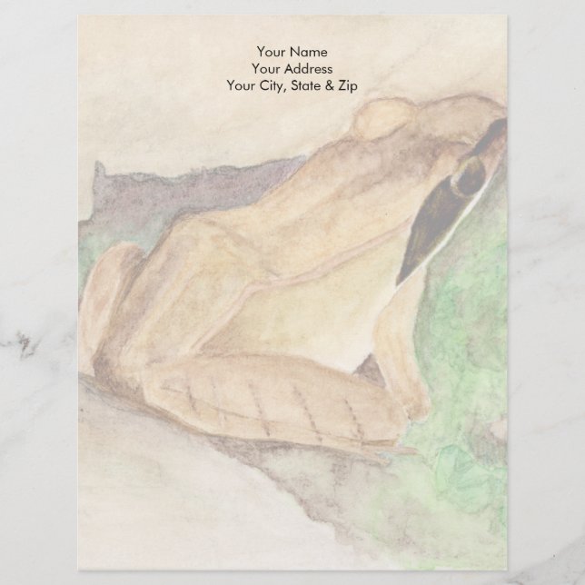 Wood Frog Custom Letterhead (Front)