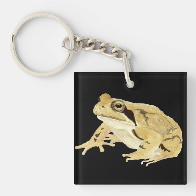 Wood Frog Key Ring (Front)