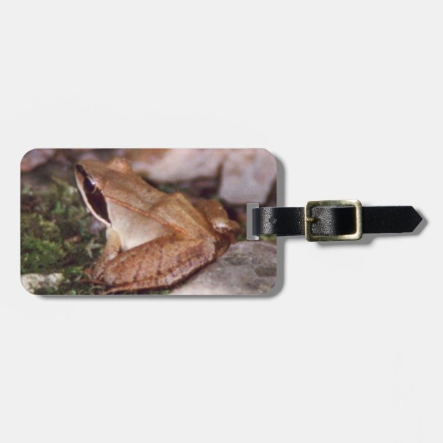 Wood Frog Luggage Tag (Front Horizontal)