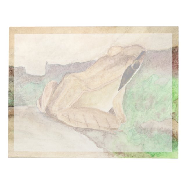 Wood Frog Notepad (Front)