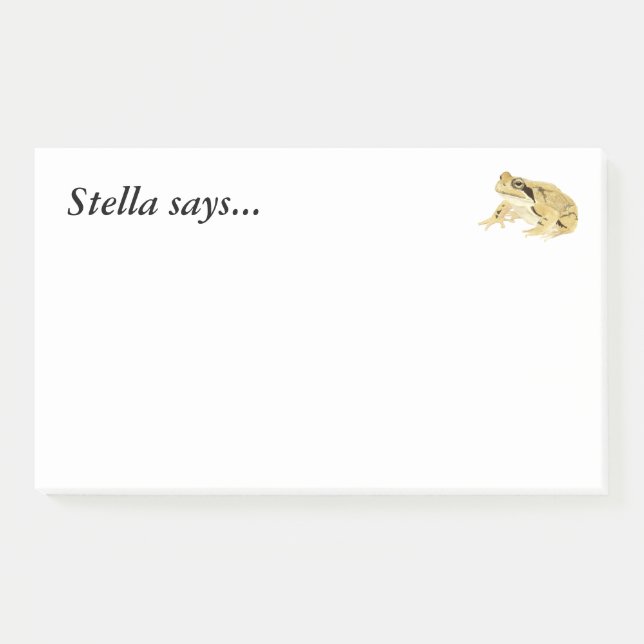 Wood Frog Post-it Notes (Front)