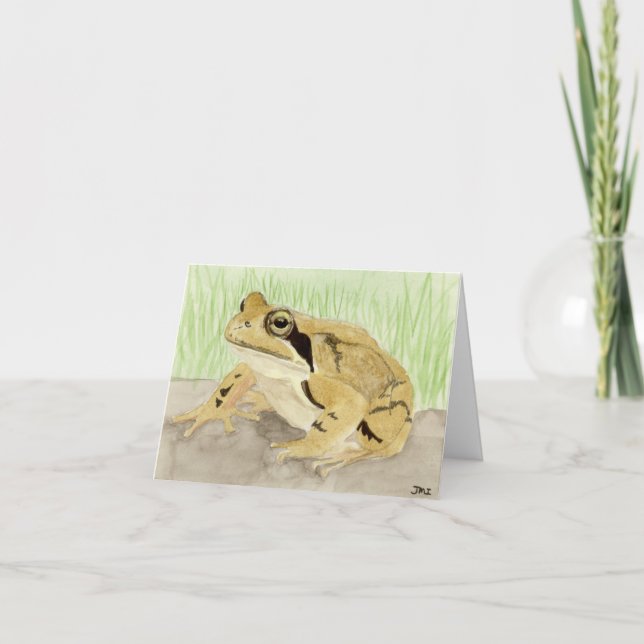Wood Frog Thank You Card (Front)