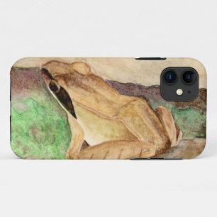 Wood Frog Watercolor iPhone 11 Case