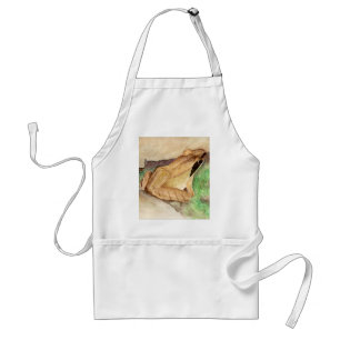 Wood Frog Watercolor Standard Apron