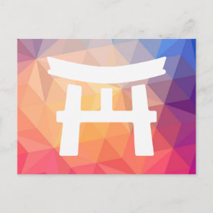 Wood Gates Graphic Postcard