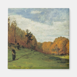 Wood Gatherers at the Edge of the Forest Magnet