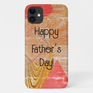 Wood - geometric shapes  - Father’s day iPhone 11 Case