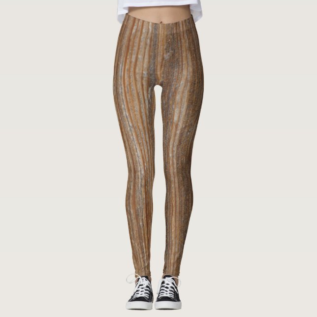 Wood Grain 2 Leggings (Front)