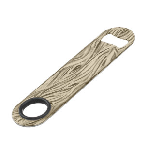 wood grain board planks bottle opener