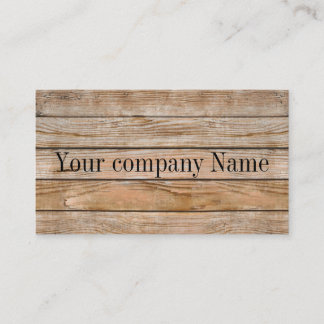 wood grain business card