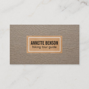 Wood Grain Business Card