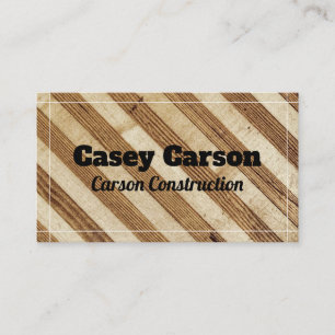 wood grain carpentry construction or other  business card